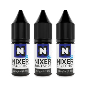 Nixer ICE Nic Salt Shot 20mg 10ml 50/50 bottles
