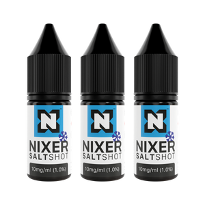 Nixer ICE Nic Salt Shot 10mg 10ml 50/50 bottles