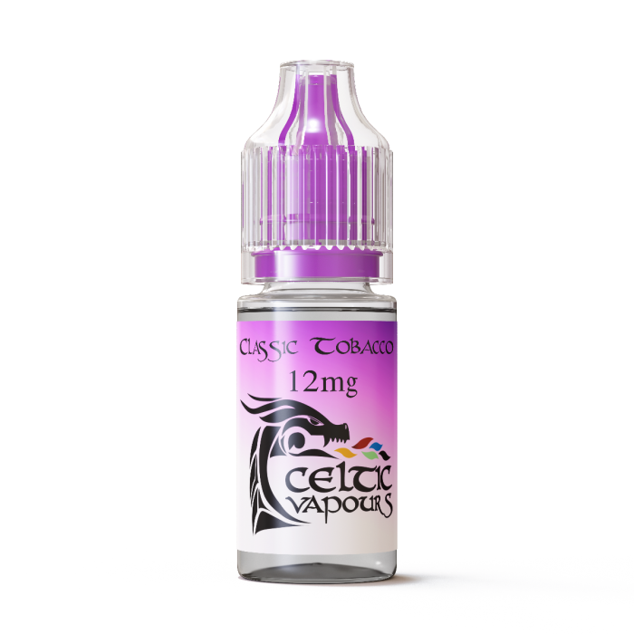 Celtic Vapours 10ml e-liquid box of 10 UK-made freebase