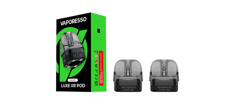 Vaporesso LUXE XR Pod MTL 5ml packaging and pods