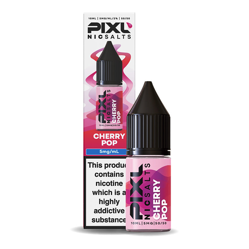 PIXL Nic Salts Cherry Pop 5mg 10ml nic salt bottle