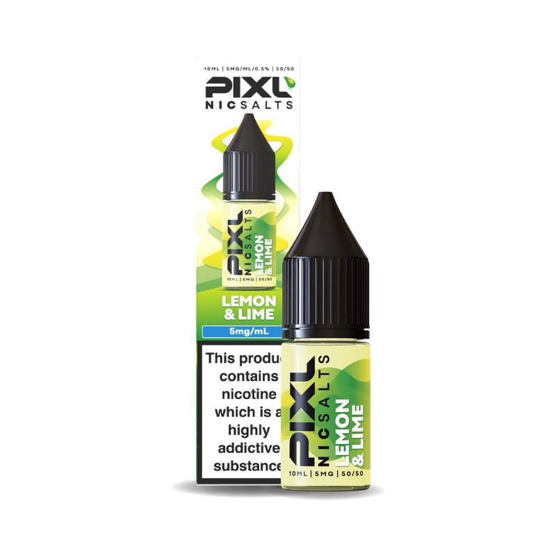 PIXL Nic Salts Lemon Lime 5mg 10ml nic salt bottle