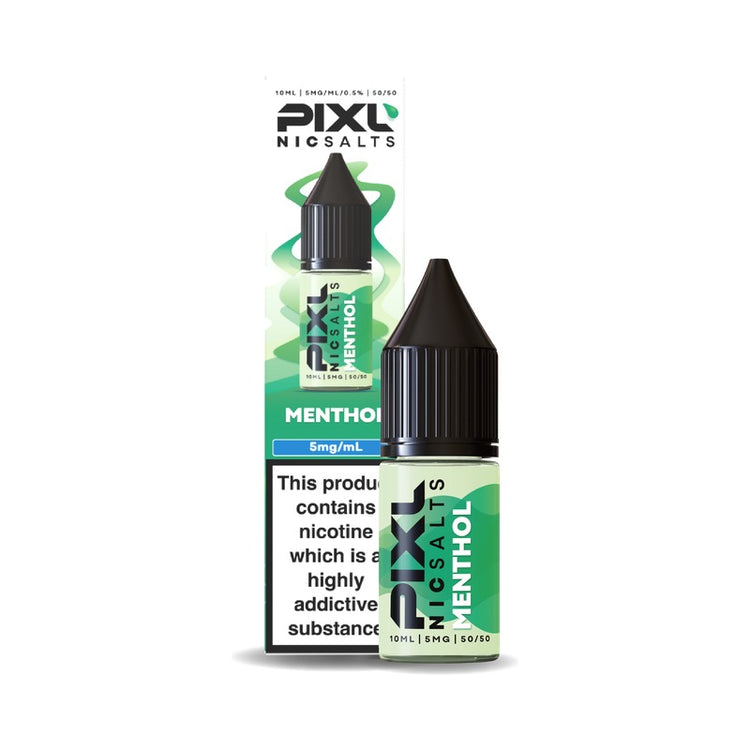 PIXL Nic Salts Menthol 5mg 10ml nic salt bottle