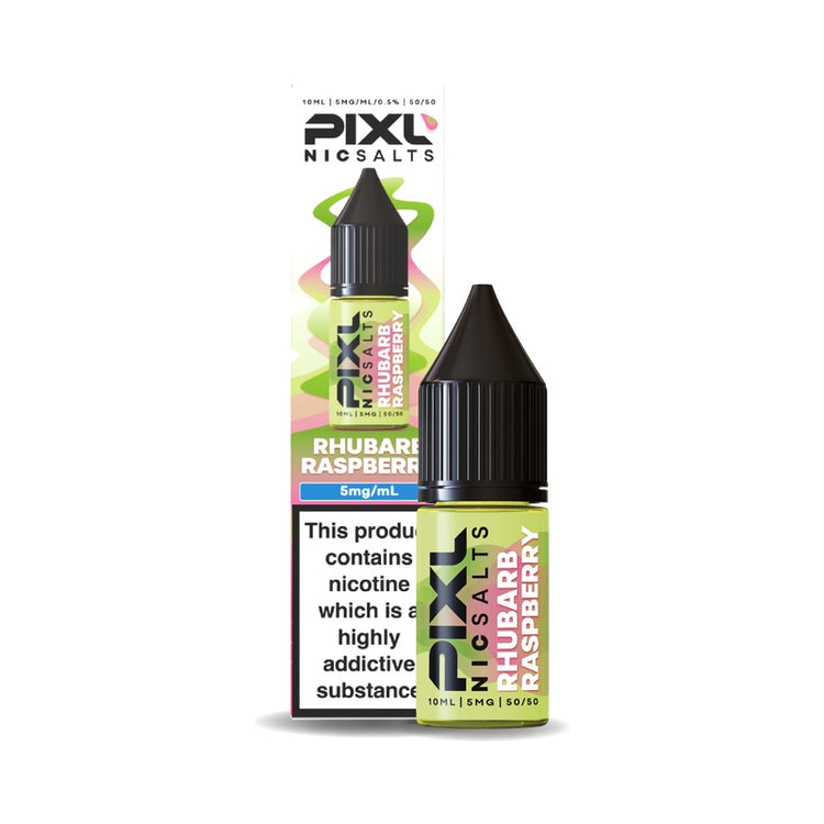 PIXL Nic Salts Rhubarb Raspberry 5mg 10ml nic salt bottle
