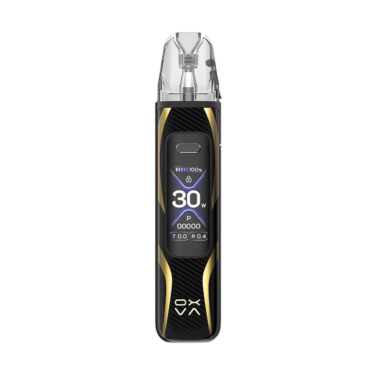 OXVA XLIM Pro 3 pod kit device with OLED screen black and gold