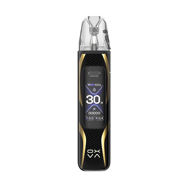 OXVA XLIM Pro 3 pod kit device with OLED screen black and gold