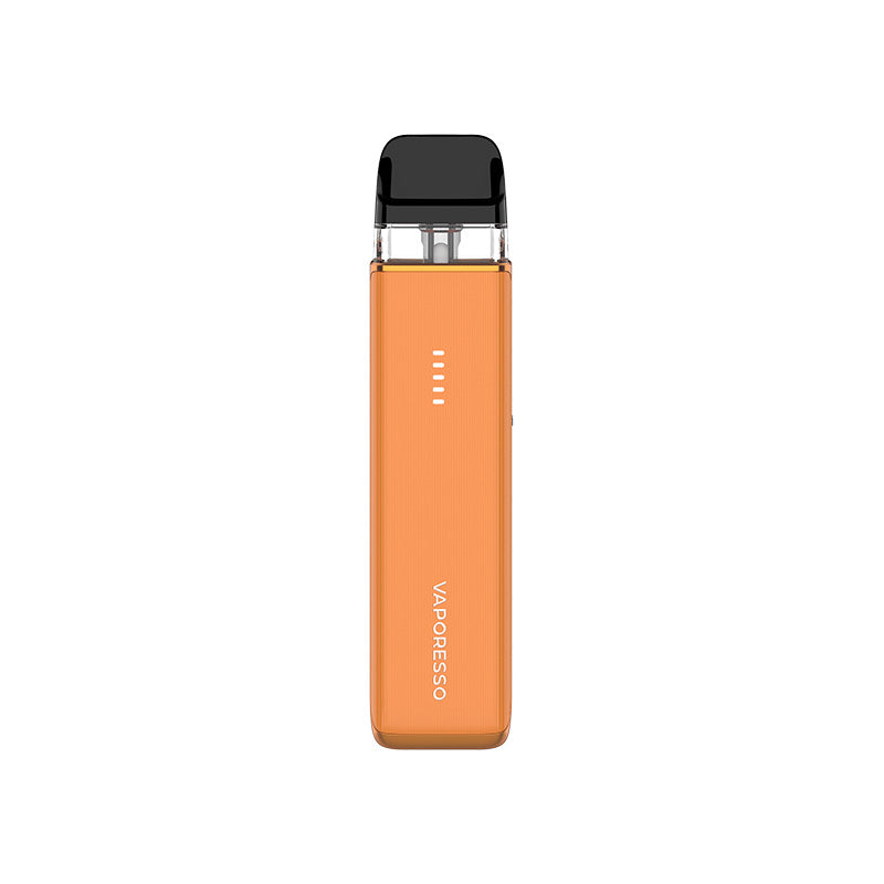 Vaporesso Xros 6 Mini pod kit in Jelly Orange — compact refillable MTL vape