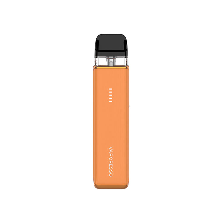 Vaporesso Xros 6 Mini pod kit in Jelly Orange — compact refillable MTL vape