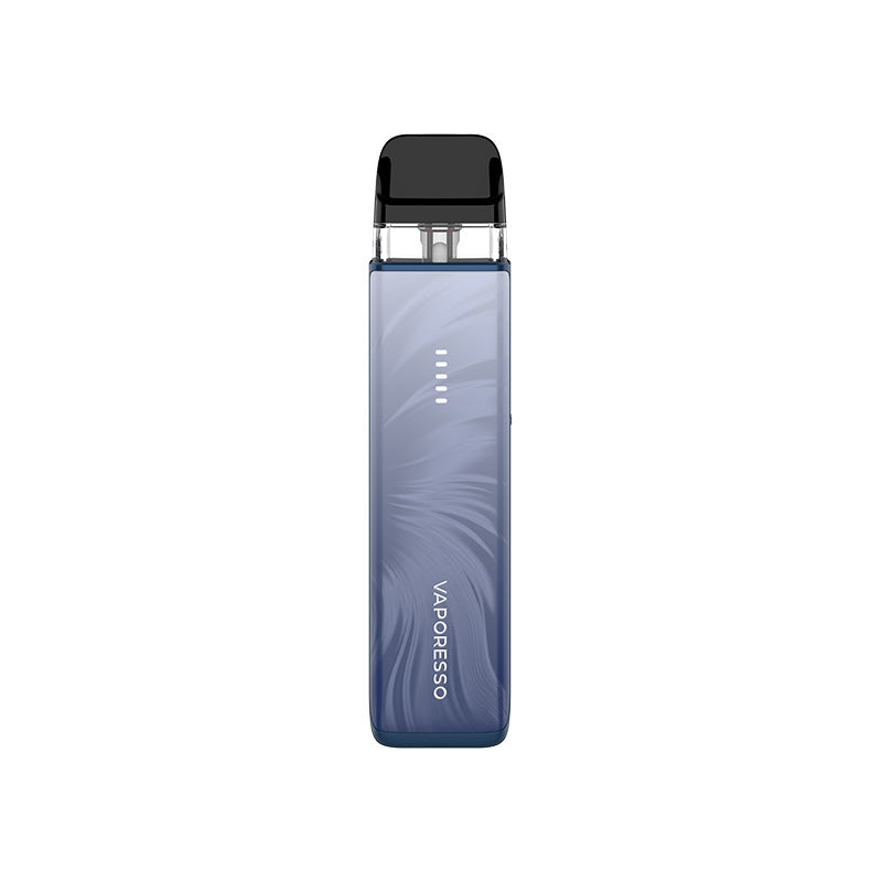 Vaporesso Xros 6 Mini pod kit in Plume Blue — compact refillable MTL vape