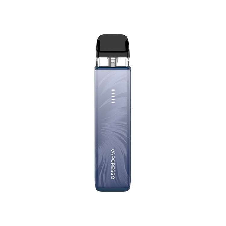 Vaporesso Xros 6 Mini pod kit in Plume Blue — compact refillable MTL vape