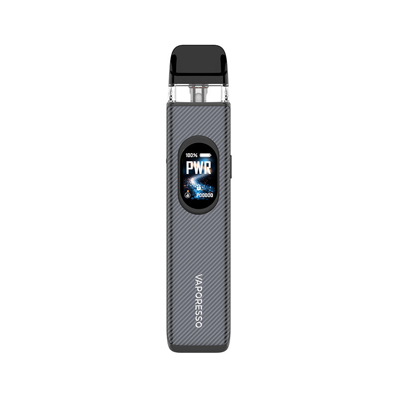 Vaporesso Xros 6 pod kit in Carbon Fibre Grey — refillable MTL vape